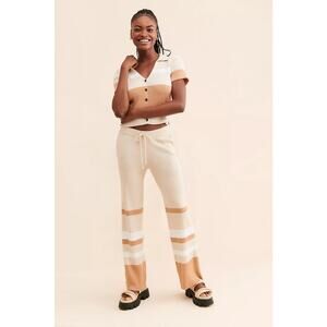 Nuuly x Rue Stiic‎ Josie Knit Pants Women’s Large ComfyCore Neutral Minimalist